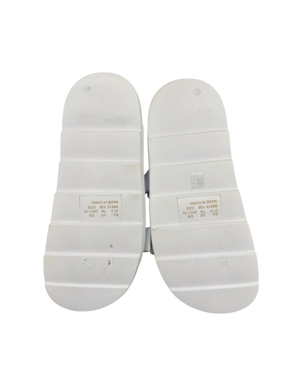 Stuart Weitzman Pearl Buckle Slide Sandals Women's In White, Size 7B WORN ONCE - Picture 8 of 9